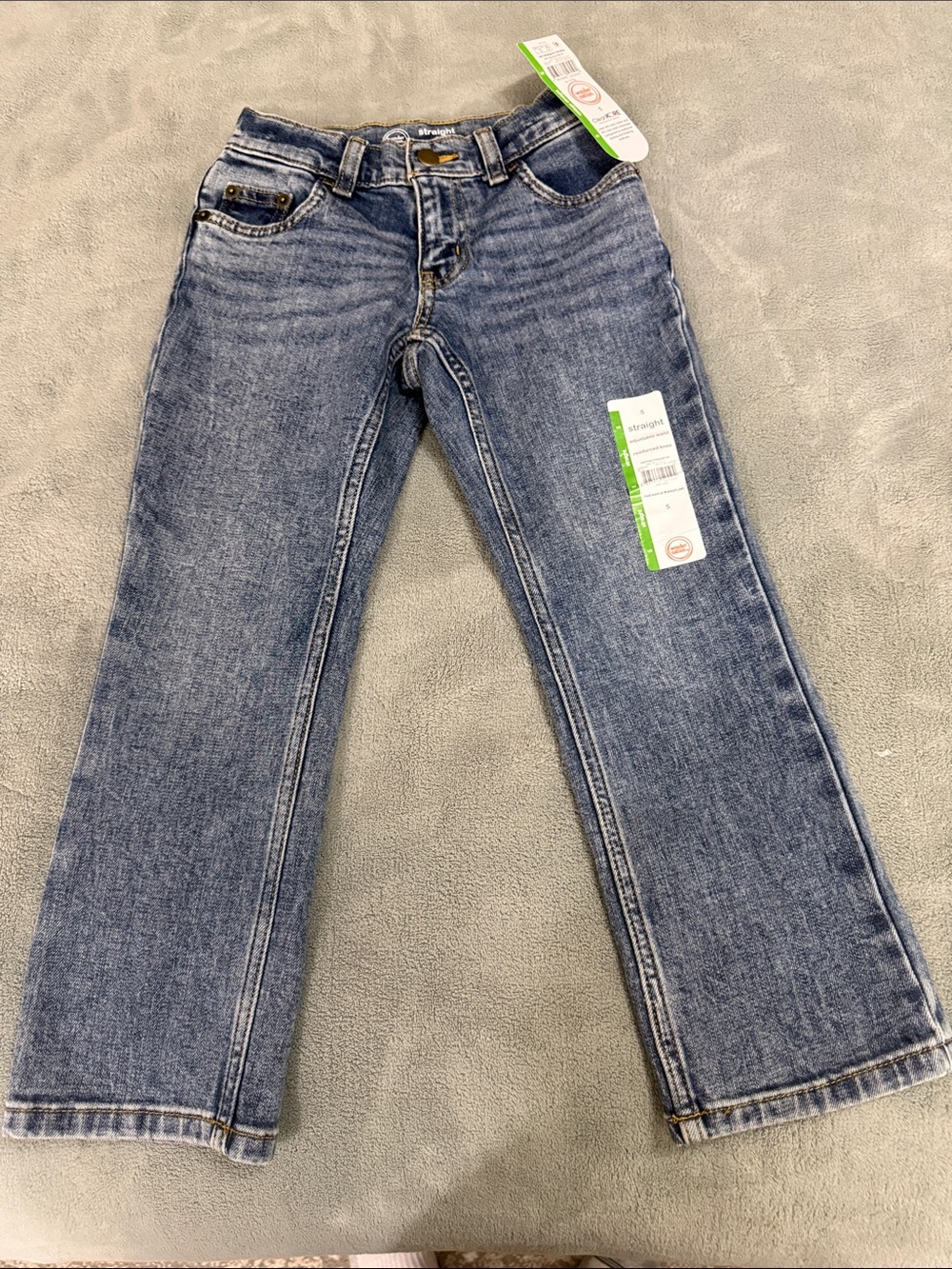 wonder nation Medium Wash Blue Straight-Leg Jeans for Kids